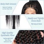 Fecihor 36" Lace Front Knotless Box Braids Wig: Effortless Elegance for Quick, Natural Style Transformations