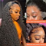 26-Inch Deep Wave Lace Front Wig - Natural Black Beauty Unleashed