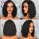 18-Inch Curly Wave Lace Frontal Wigs: HD Transparent Lace, Pre-Plucked, and 150% Density for Irresistible Beauty