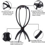2PCS Portable Wig Stand: Durable Design for Wig Enthusiasts On the Go