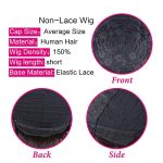 Short Water Wave Curly Wigs With Bangs - 100% Brazilian Human Hair, Confidence in Every Curl