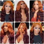 Ginger Purple Ombre Lace Front Wig Human Hair 13x4 Body Wave - Two Tones Glueless Wig for a Vibrant Style Statement