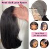Kephare's 13x4 Frontal Lace Bob Wig - 180% Density, Natural Color, and HD Lace for a True-to-Life Transformation