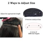 Sunny Headband Hair Extensions - Natural Wavy 20-Inch Dark Brown Hair Extensions with Secure Clips and Adjustable Fit