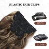 Get Instant Volume and Style with 6PCS Wavy Honey Blonde Mixed Brown Clip in Hair Extensions - 20Inch Synthetic Fiber for Thick, Beautiful Hair