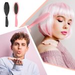 Wig Brush Duo - Stainless Steel Hair Brushes for Synthetic Wigs - 2 Pack Hair Extension Brushes for Women