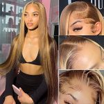 Highlight Ombre Lace Front Wigs: 10A Brazilian