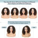 Love Lace Front Curly Wig - 15 Inch Short Curly Bob, Kinky Curly Wig in Ombre Brown, Synthetic Wig for Black Women - Perfect for Every Occasion