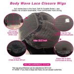Body Wave Lace Front Wigs - 26 Inch Brazilian Virgin Human Hair for Black Women, Pre Plucked with Baby Hair