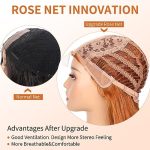 Long Wavy Ginger Orange Wig - 28 Inch Synthetic Mermaid Wig for Women, Heat Resistant Natural Auburn Wavy Wig for Daily Cosplay Party