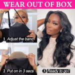 24 Inch Body Wave Lace Front Wigs - Easy Wear and Go, Glueless Human Hair Wig for Effortless Style