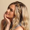 Madison Braids Butterfly Headband - Your Style with a Natural Looking Dirty Blonde Synthetic Hair Extension