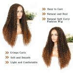 24-Inch Ombre Long Curly Wig - Natural, Comfortable, and Stylish for Women