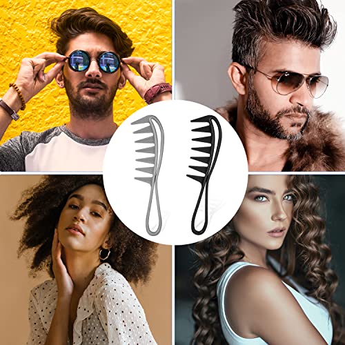 Hair's Potential with the 2 Pcs Large Texture Combs Set: Gentle Detangling for Every Hair Type