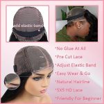 Towouu 18 Inch Body Wave HD Lace Closure Wig: Effortless Wear and Go Glueless Wig for Beginners with 5x5 Closure - Pre Plucked and Upgraded Styling!