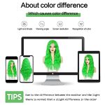 Green Wig Long Wavy - 24 Inch Synthetic Beauty for Unforgettable Cosplay and Halloween Looks