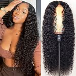 Crowning Glory Unleashed: ALLRUN 4x4 HD Lace Curly Human Hair Wig (16 Inch)