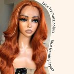 Ginger Orange Body Wave Lace Front Wig - Effortless Beauty for Black Women