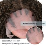 Love Lace Front Curly Wig - 15 Inch Short Curly Bob, Kinky Curly Wig in Ombre Brown, Synthetic Wig for Black Women - Perfect for Every Occasion