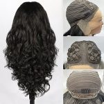 Bestic 26-Inch Natural Black Wave Lace Front Wig - Effortless Elegance for Every Occasion