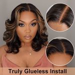Radiant Brunette Bliss: YASGRL 12" Brown Highlight HD Lace Wig for Effortless Elegance