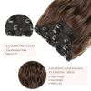 20-Inch Chocolate Brown Clip-In Hair Extensions - Where Elegance Meets Effortless Style