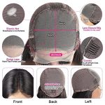 5x5 HD Lace Closure Wigs - 100% Brazilian Virgin Hair, 5x5 Body Wave Frontal, and 180% Density for Stylish Versatility