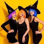Get the Party Started with KUUQA's 16-Piece Neon Wig and Sunglass Set – Perfect for Bachelorette Parties, Halloween, and More