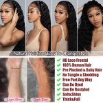 26-Inch HD Transparent Deep Wave Lace Front Wigs - Brazilian Virgin Human Hair
