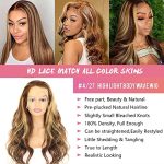 28inch Ombre Honey Blonde Highlight Lace Front Wig - Elevate Your Look with 13x4 Body Wave and HD Transparent Lace
