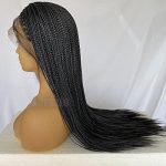 Heat Resistant Long Braided Lace Front Wigs