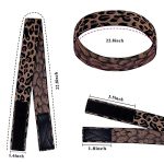 Leopard Print Elegance: 2PCS Elastic Bands for Wigs - Essential Wig Accessories for Lace Melting and No-Slip Wig Grip