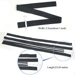 Craft with Comfort: Black Elastic Bands for Wig Making - Durable, Breathable, and Versatile 2.5cm Width - 6pcs Pack