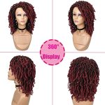 Short Dreadlock Wigs: Embrace Your Unique Style with Afro Twisted Burgundy Curly Dreadlocks