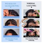 Effortless Elegance Unleashed: Wear and Go Glueless Wigs - Upgraded HD Closure (18 Inch)