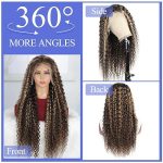 Turn Heads with the 18 Inch Highlight Ombre Curly Lace Front Wig - Unleash Your Bold Style with #1b/27 Black and Blonde Colored