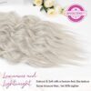 REECHO Clip-in Hair Extensions – Get XXL Volume and Length with 4PCS of Platinum Blonde Waves