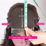 4x4 Lace Closure HD Transparent Wig - Pre Plucked, 180% Density, and Versatile Styling