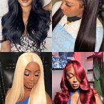 CAREKISS 26-inch Straight Lace Front Wig - 100% Human Hair, Free Parting, Pre Plucked with Baby Hair