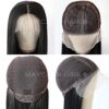 Maycaur Long Black Hair Lace Wigs - Natural Baby Hair, Heat Resistant Synthetic Fiber for Effortless Elegance