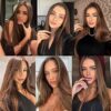Brown Color Lace Front Wigs - Long Straight Heat Resistant Synthetic Elegance for Fashion Women 🌟💁‍♀️