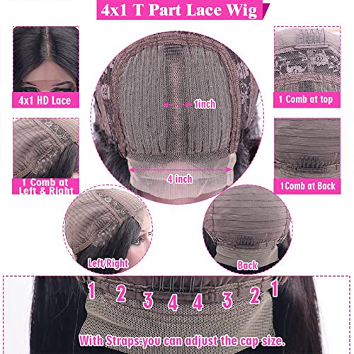 NewCraft 13x4 Straight Lace Front Wig: 24 Inch Synthetic Beauty with HD Lace, Natural Hairline, and Heat Resistance