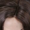 Lady Miranda Mixed Brown Nature Curly Lace Part Wig - Heat Resistant Synthetic Weave for Effortless Elegance and Everyday Glam