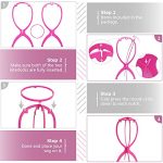 2 Pack Short Wig Stands: Portable Hot Pink Wig Dryers for Quick Drying and Travel, 14.2 Inches, Perfect for Wigs Under 14 Inches