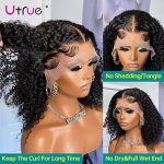 18-Inch Curly Wave Lace Frontal Wigs: HD Transparent Lace, Pre-Plucked, and 150% Density for Irresistible Beauty