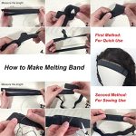 Craft with Comfort: Black Elastic Bands for Wig Making - Durable, Breathable, and Versatile 2.5cm Width - 6pcs Pack