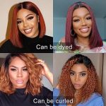 Bob Wig Human Hair 13x4 HD Lace Front Wigs Glueless Human Hair for Women 1B/Dark Ginger Short Bob Human Hair Wigs Pre Plucked Glueless Wigs Straight Bob Lace Front Wigs (16 Inch, 160% Density)