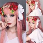 Fugady Pink Wig With Bangs - Elevate Your Style with Vibrant Light Pink Tresses