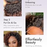 8 Inch Kinky Curly Ombre Brown Bob Wig - True Glamour in Human Hair
