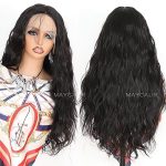 Transform Your Look with Style: Black Lace Front Wigs, Long Loose Wavy Hair, Glueless Beauty for Fashion Women